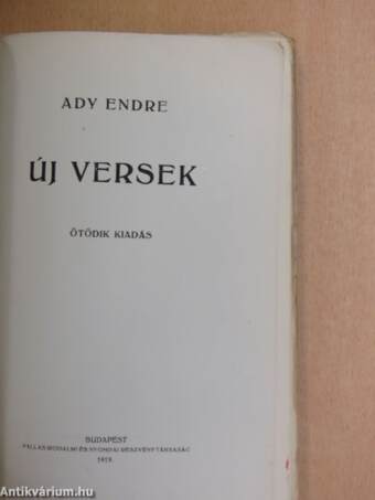 Uj versek