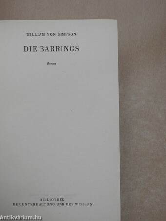 Die Barrings