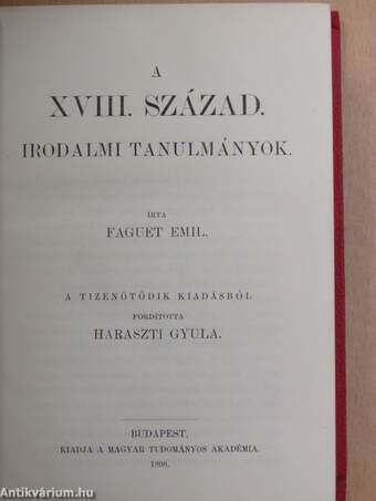 A XVIII. század