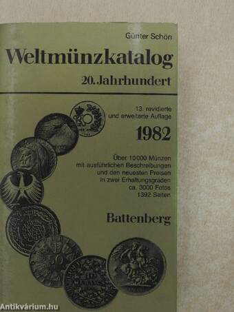 Weltmünzkatalog 1982. I-II.