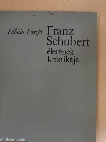 Franz Schubert életének krónikája