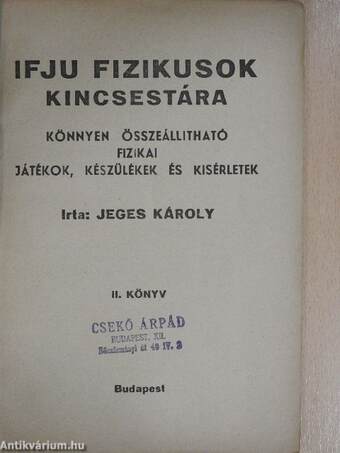 Ifju fizikusok kincsestára II.