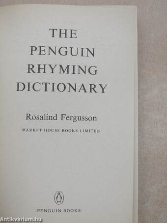 The Penguin Rhyming Dictionary