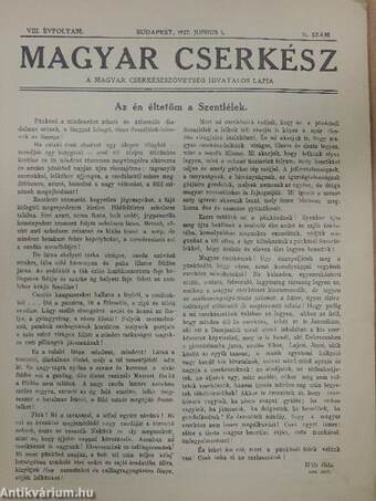 Magyar Cserkész 1927. junius 1.