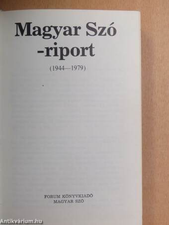 Magyar Szó-riport