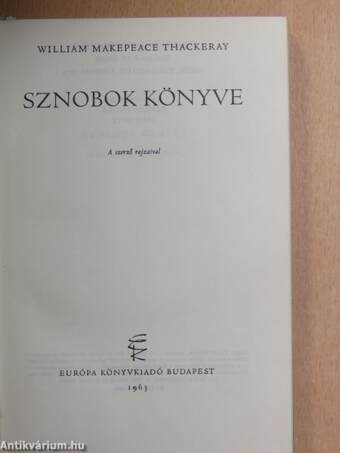 Sznobok könyve