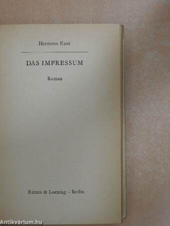 Das Impressum