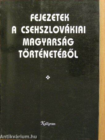 Fejezetek a csehszlovákiai magyarság történetéből