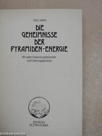 Die Geheimnisse der Pyramiden-Energie