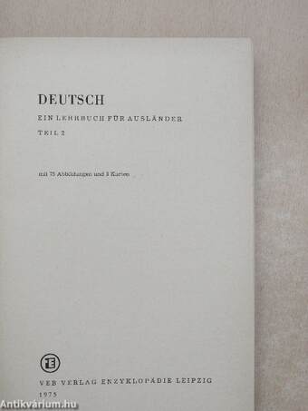 Deutsch - Ein Lehrbuch für Ausländer 2.