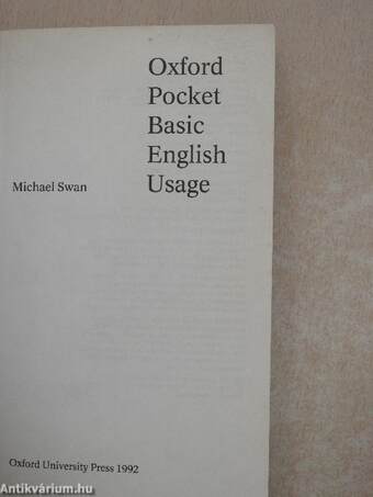 Oxford Pocket Basic English Usage