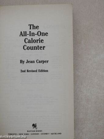 The All-In-One Calorie Counter