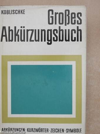 Großes Abkürzungsbuch