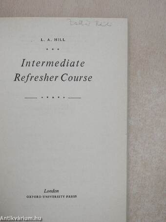 An Intermediate Refresher Course