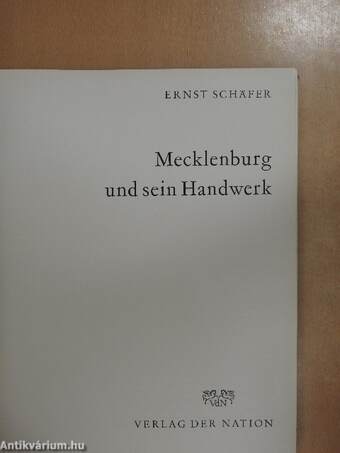 Mecklenburg und sein Handwerk