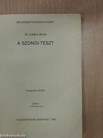 A Szondi-teszt