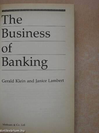 The Business of Banking