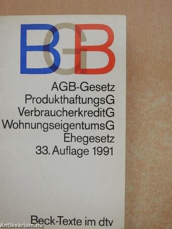 Bürgerliches Gesetzbuch