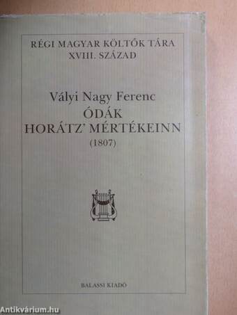 Ódák Horátz' mértékeinn