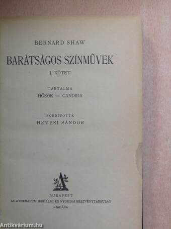 Barátságos színművek I.