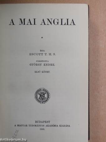 A mai Anglia I. (töredék)