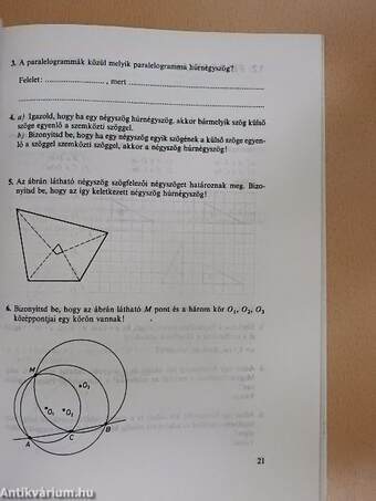 Matematika feladatlapok I-II.