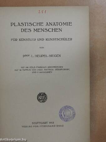 Plastische Anatomie des Menschen