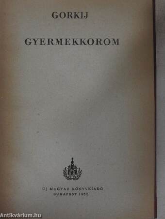 Gyermekkorom