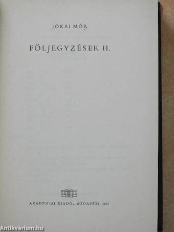 Följegyzések II.