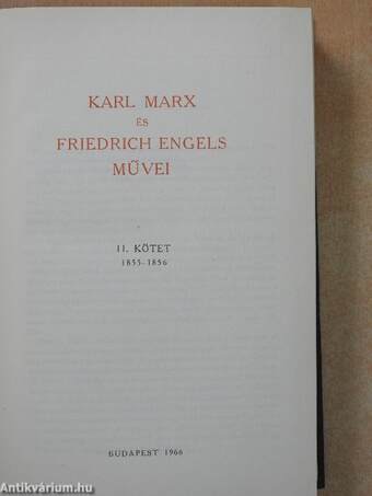 Karl Marx és Friedrich Engels művei 11.