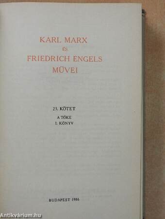 Karl Marx és Friedrich Engels művei 23.