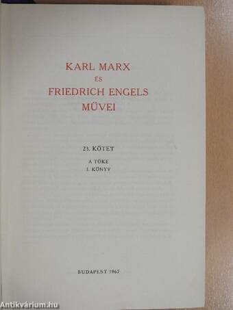 Karl Marx és Friedrich Engels művei 23.