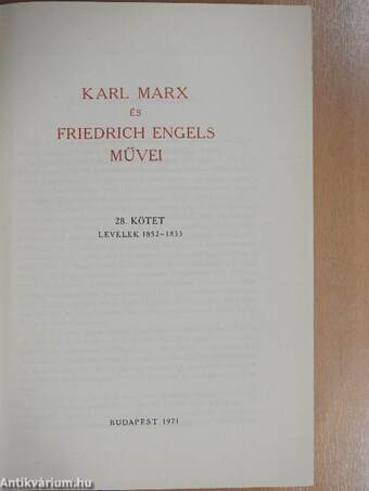 Karl Marx és Friedrich Engels művei 28.