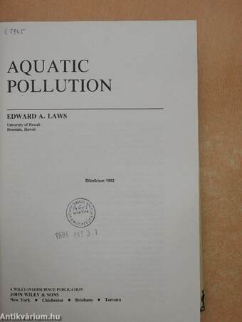 Aquatic Pollution