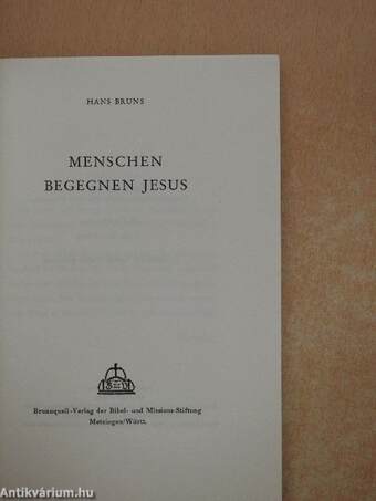 Menschen begegnen Jesus