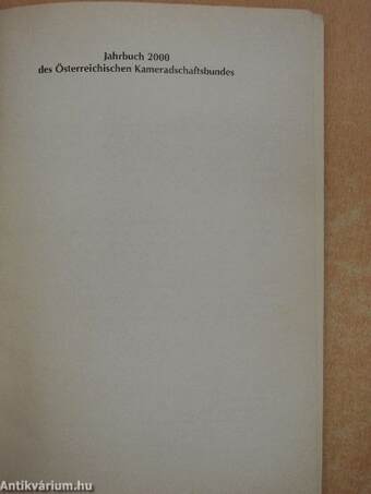 Jahrbuch 2000 des Österreichischen Kameradschaftsbundes