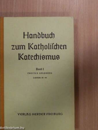 Handbuch zum Katholischen Katechismus 1/2 (töredék)