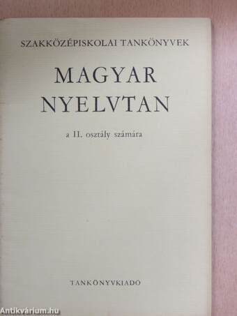 Magyar nyelvtan II.