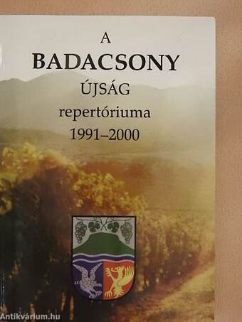 A Badacsony újság repertóriuma 1991-2000