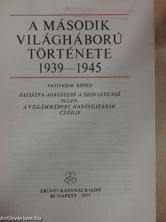 A második világháború története 1939-1945. 4.