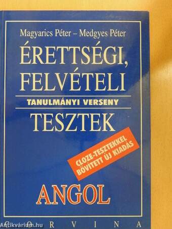 Érettségi, felvételi, tanulmányi verseny tesztek - Angol