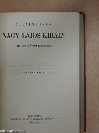 Nagy Lajos király I-III.