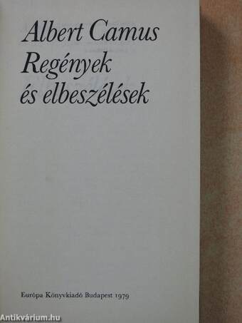 Regények és elbeszélések