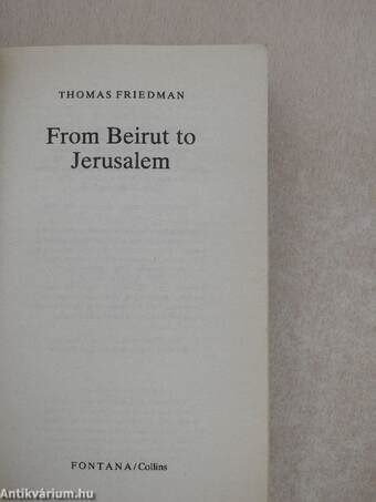 From Beirut to Jerusalem