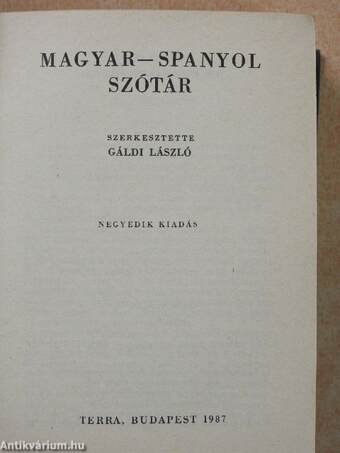 Magyar-spanyol szótár