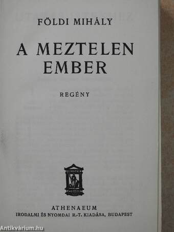 A meztelen ember (aláírt példány)