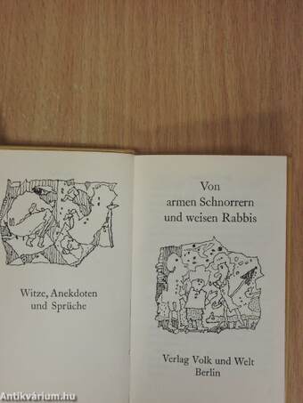 Von armen Schnorrern und weisen Rabbis