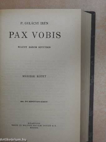 Pax Vobis I-III.