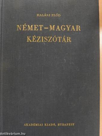 Német-magyar kéziszótár