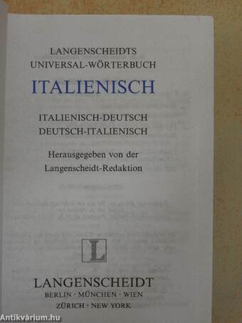 Langenscheidts Universal-Wörterbuch Italienisch